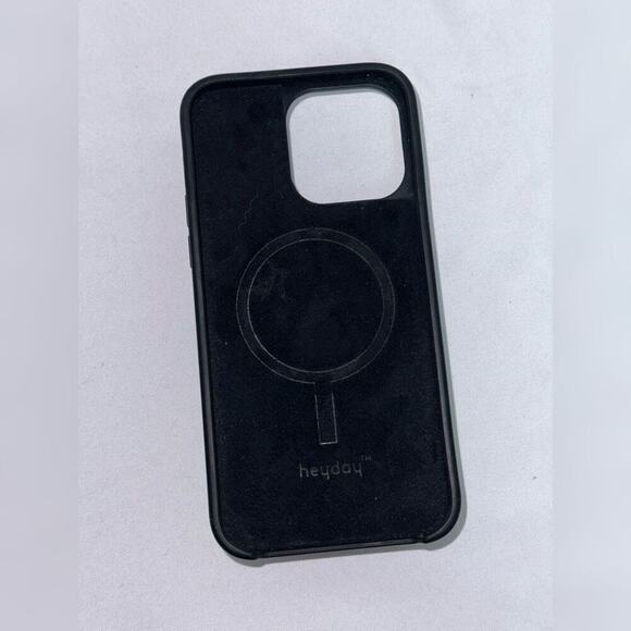 Black Phone Case with Moon Popsocket | Sz 15 Pro Max - Picture 3 of 4